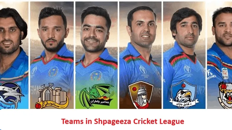 Teams in Shpageeza Cricket League