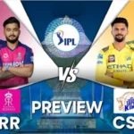 Rajasthan Royals vs Chennai Super Kings Timeline